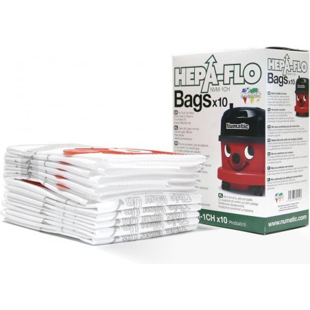Saco Aspirador Numatic HEPA NVH-NVR-ERP (Pack) | Compatível Numatic