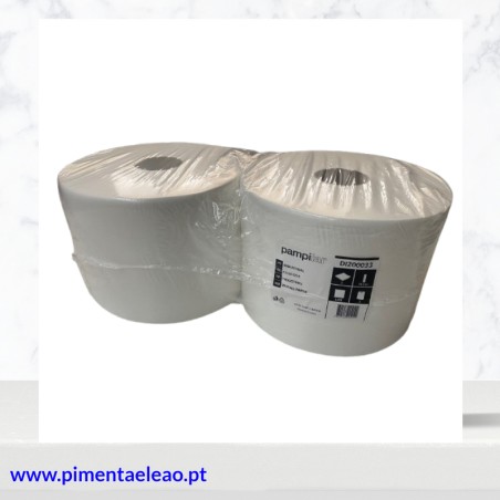 Rolo Industrial| pasta pura | folha dupla |2x400 metros