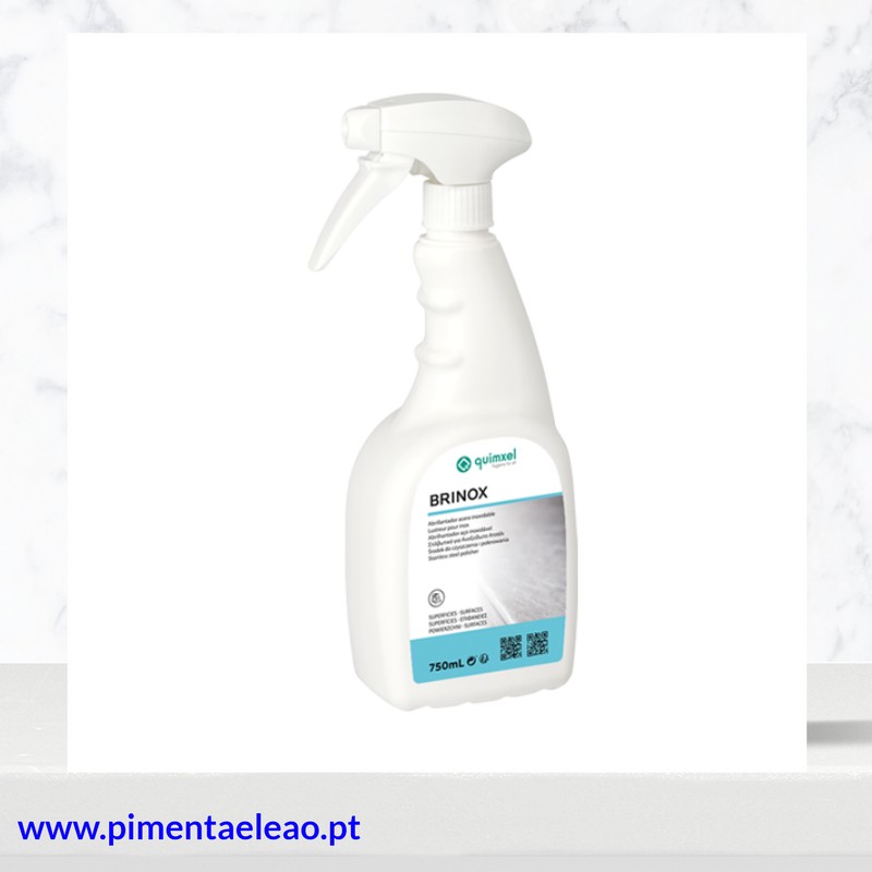 Abrilhantador de Inox Brinox 750ml – Brilho Duradouro para Superfícies
