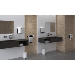 Doseador de Gel Branco 700ml com Chave – ABS Durável | Pimenta & Leão