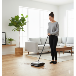 Varrer chão de madeira