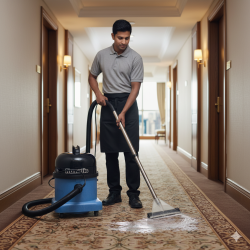 Aspirador de lavar alcatifas de dois motores