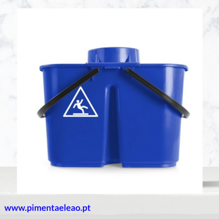 Balde Duplo de Limpeza Profissional 8+6L | Alta Durabilidade | TTS System