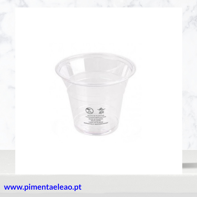 Copo PET 266ml 50 unidades | 90 OZ | 92mm